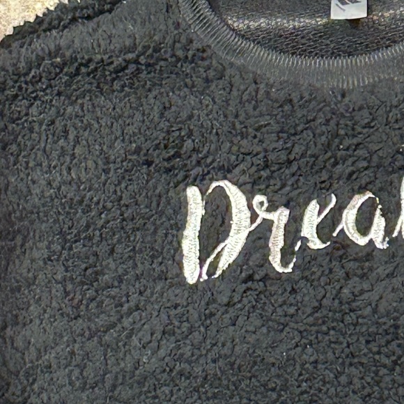 Under Disguise “Dreamer “Black Cozy Pullover Top, Size S - Picture 2 of 5
